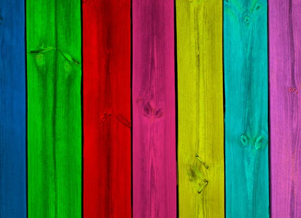 Fundo de madeira multicolorido — Fotografia de Stock