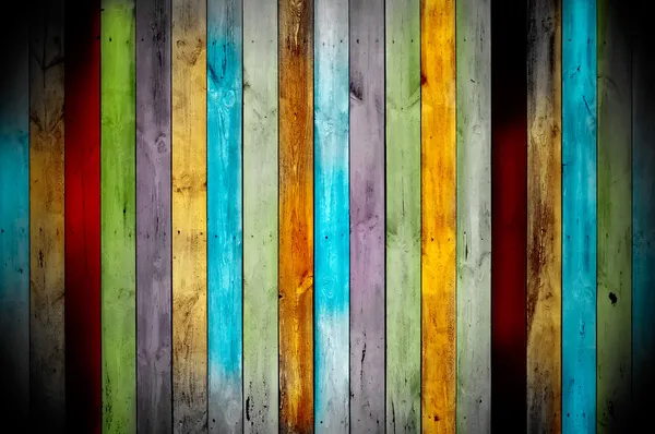 Fond en bois multicolore — Photo
