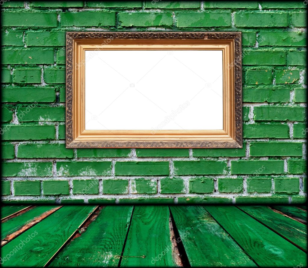 Blank Frame in Green Room