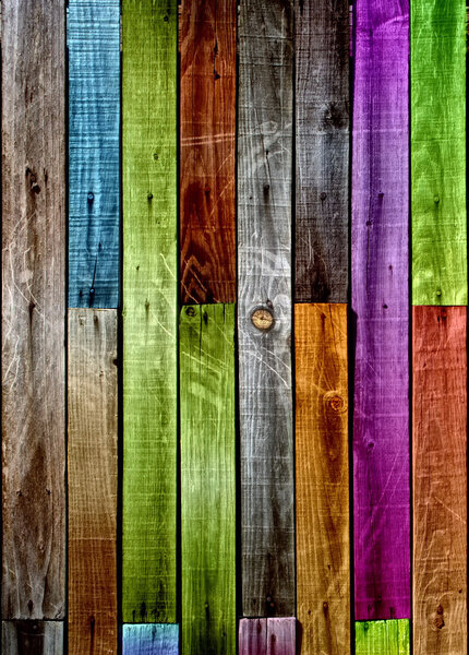 Multicolored Wood Background