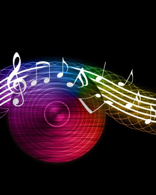 Creative Music Background clipart