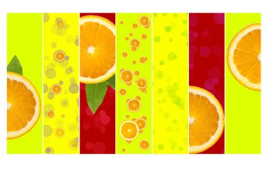 Super Juicy Orange Background clipart