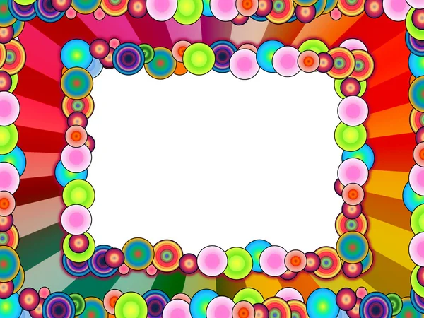 Hermoso marco multicolor — Foto de Stock