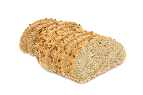 Pão de farelo de trigo com sementes — Fotografia de Stock