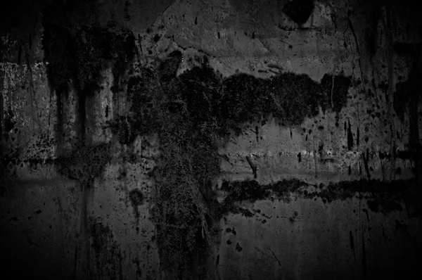 黑暗的混凝土墙体 — 图库照片