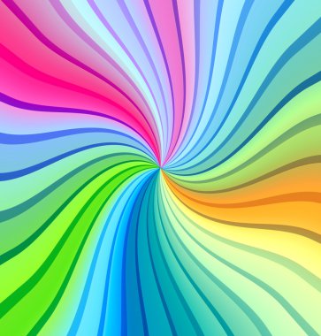 Multicolored Twisted Rays clipart