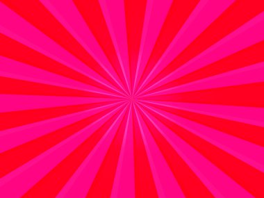 Bright Red Rays Background clipart