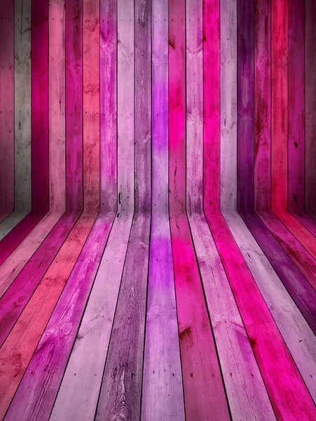 Habitación de madera rosa — Foto de Stock