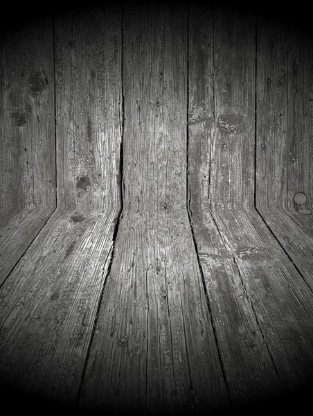 Ciemnym pokoju drewniane — Zdjęcie stockowe