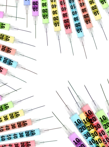 Medical Background (Set of Syringes) — Stock Photo, Image