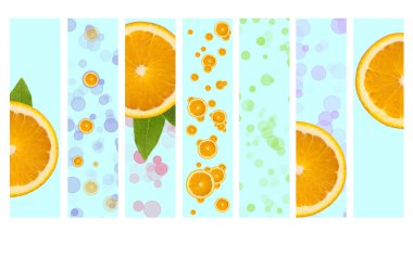 Juicy Orange Background clipart