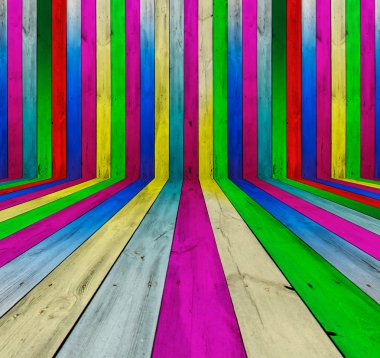 Multicolored Wooden Room clipart