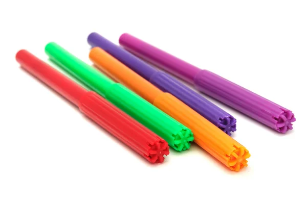 Multicolored Felt Tip Pens — Stok fotoğraf