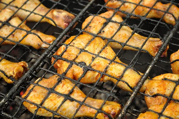 Chicken Legs on Grill — Stock Photo, Image