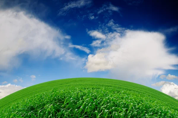 Prachtige groene heuvel — Stockfoto