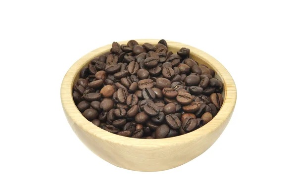 Миска з кавових зерен — стокове фото