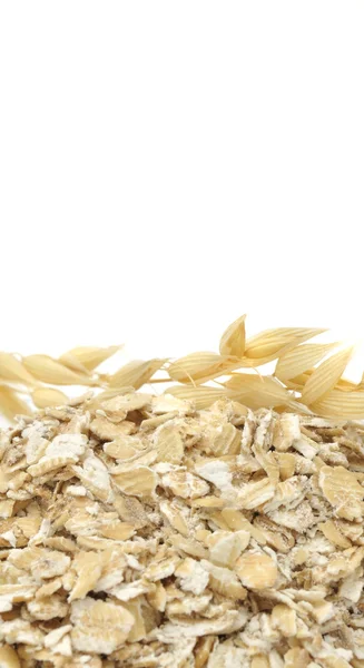Oat Flakes And Ear — Stock Photo, Image