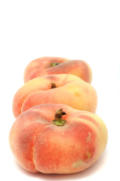 平的桃子 — 图库照片