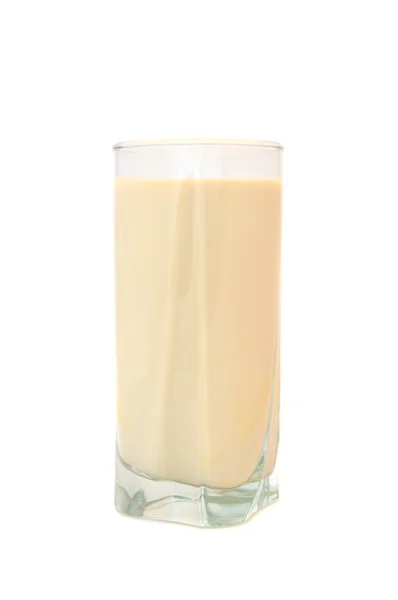 Ποτήρι Ryazhenka (που έχουν υποστεί ζύμωση ψημένου γάλακτος) — Φωτογραφία Αρχείου
