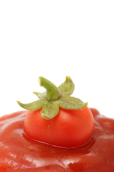 100% salsa de tomate — Foto de Stock