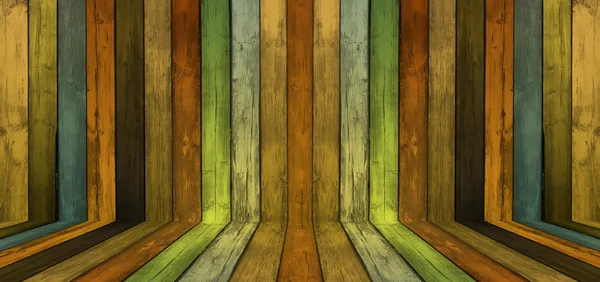 stock image Multicolored Wooden Room