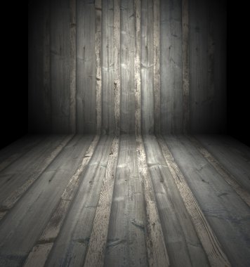 Dark Wooden Room clipart