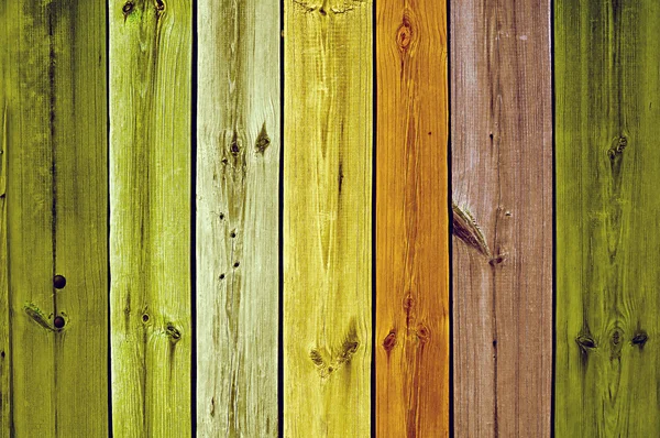 Tábuas de madeira multicoloridas — Fotografia de Stock
