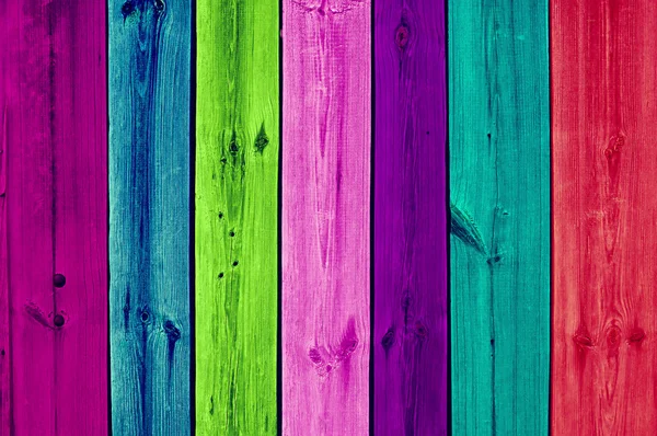 여러 가지 빛깔된의 나무 판자 — 스톡 사진