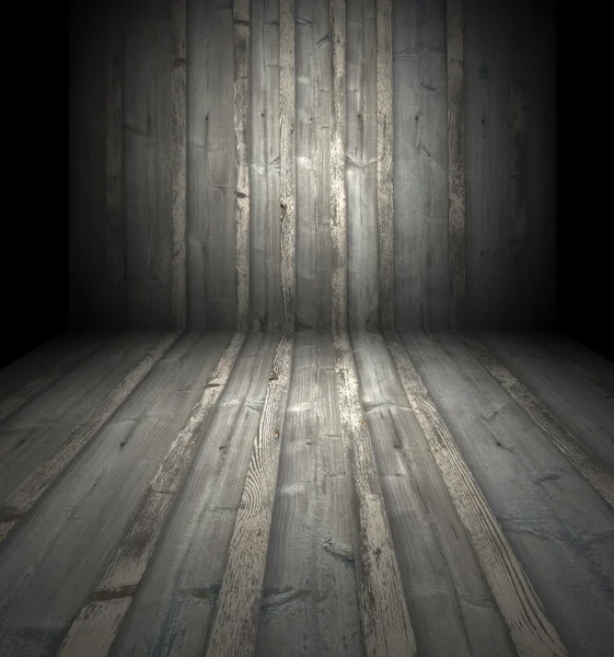 Camera di legno scuro — Foto Stock