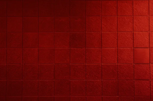Röd kaklad vägg — Stockfoto