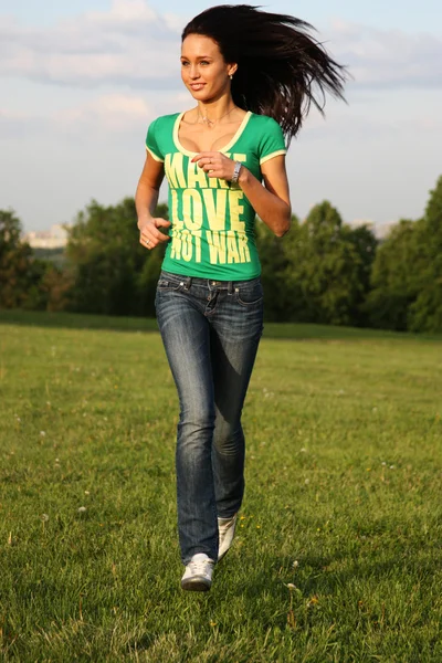 stock image Running woman