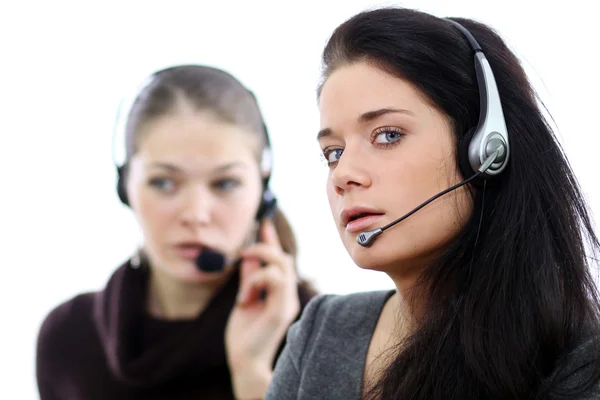Business women with headset Stock Image