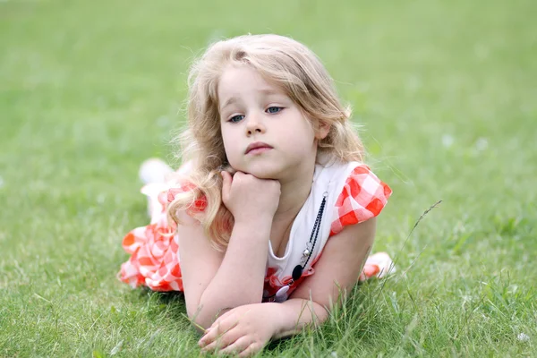 Portrait of beautiful little girl Stock Image