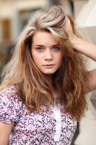 Gyönyörű haj. lány. — Stock Fotó