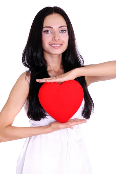 My heart - a gift at date of sacred Valentine — Stock Photo, Image