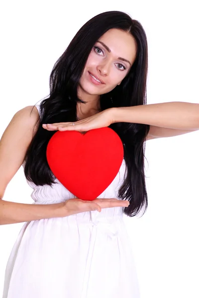 My heart - a gift at date of sacred Valentine — Stock Photo, Image