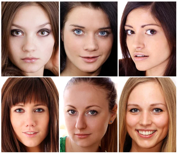 Portrét krásných mladých žen — Stock fotografie
