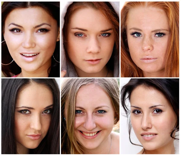 Portret van mooie jonge vrouwen — Stockfoto