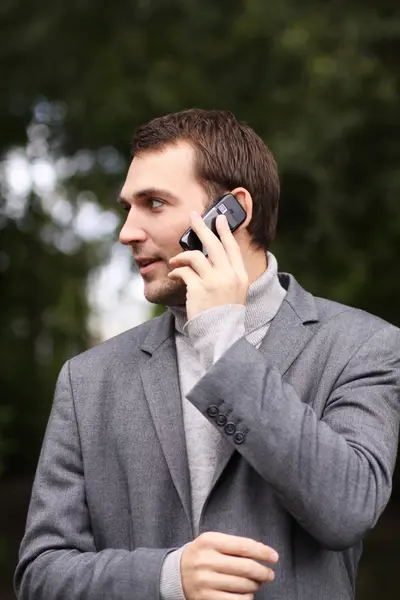 Man calling by phone — Stock Photo, Image
