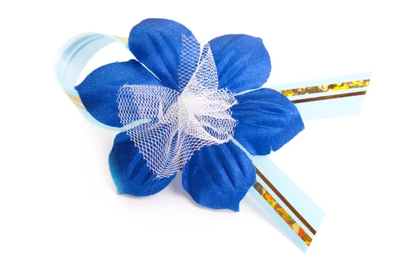 Artificial dark blue flower — Stock Photo, Image