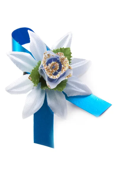 Fleur artificielle bleu foncé — Photo