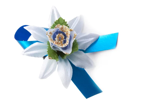 Fleur artificielle bleu foncé — Photo