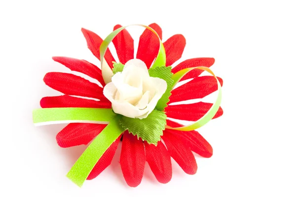 Τεχνητό λουλούδι κόκκινο — Φωτογραφία Αρχείου