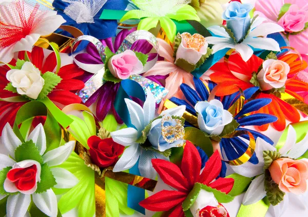 Фон з різнокольорових квітів — стокове фото