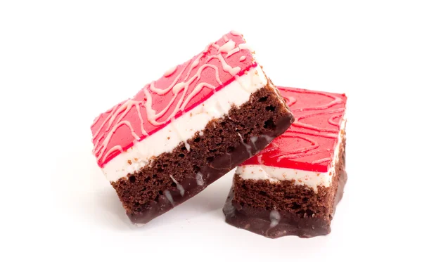 Chocolate slice of cake — Stock Photo, Image