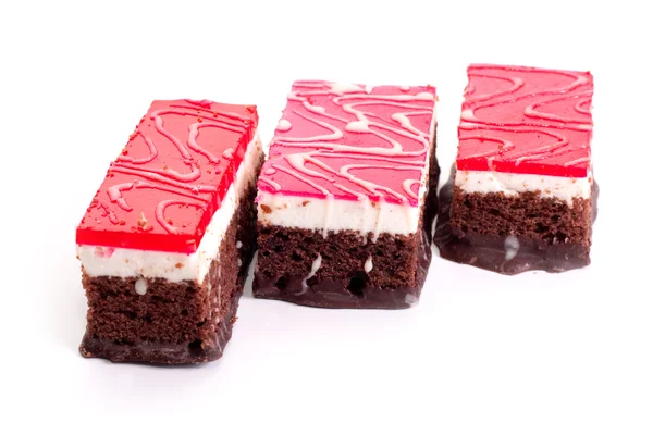 Slices of chocolate cake — Stock Photo, Image