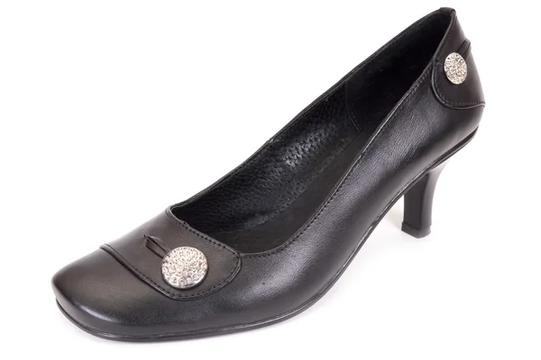 Černé zženštilý boty — Stock fotografie