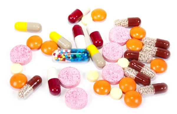 Tabletták és vitaminok. — Stock Fotó