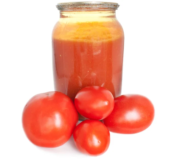 Juice av tomat — Stockfoto