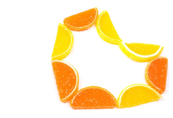 Coração de citrinos — Fotografia de Stock